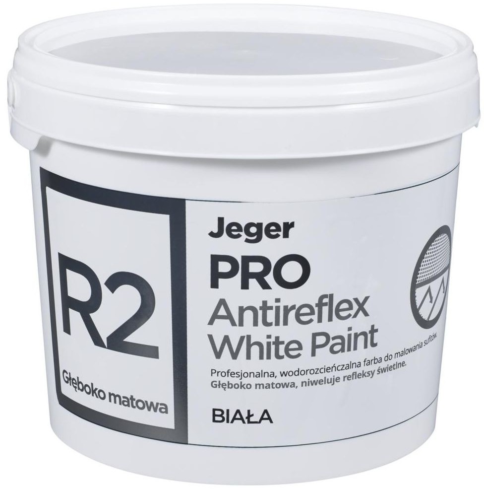 JEGER Farba wewnętrzna PRO Antireflex White Paint 2.5 l JEGER