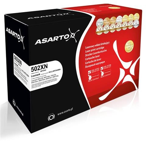 Asarto Toner do Lexmark 502XN | 50F2H00 | 5000 str. | black polcan-AS-LL50F2H00BN