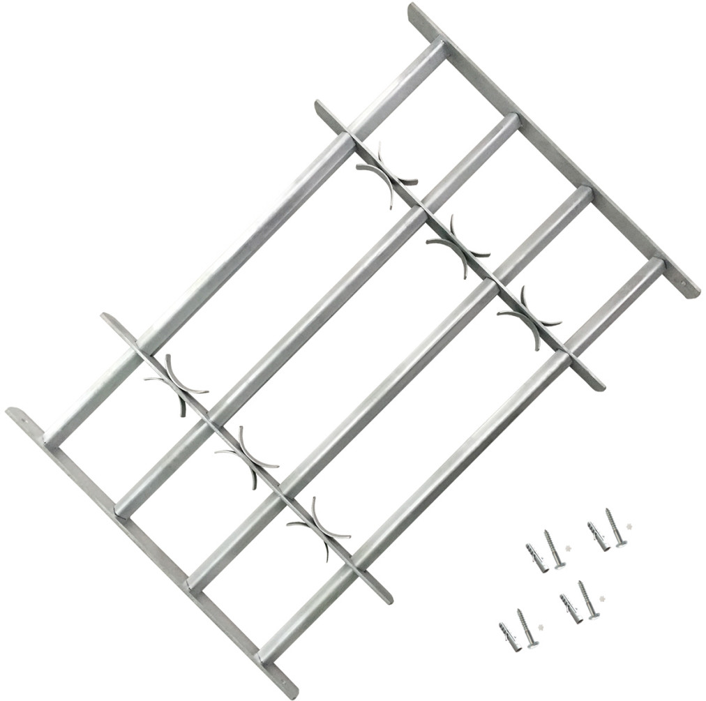 vidaXL vidaXL Krata bezpieczeństwa na okno z regulacją 700-1050 mm 4 metalowe pręty