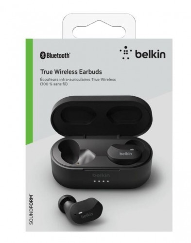 Belkin Bezprzewodowe słuchawki douszne Soundform czarne AUC001btBK