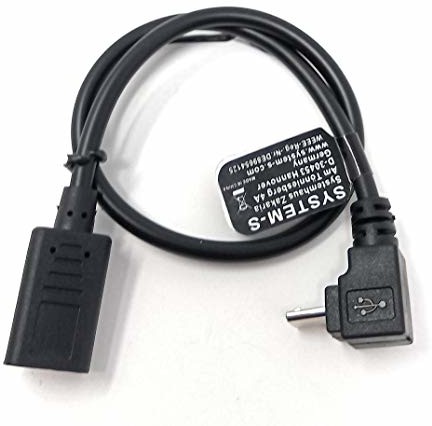System-S System-S Kabel USB 3.1 25 cm gniazdo typu C na wtyk Micro B kątowy czarny 72333295