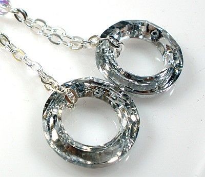 Swarovski długie kolczyki SREBRO CERTYFIKAT