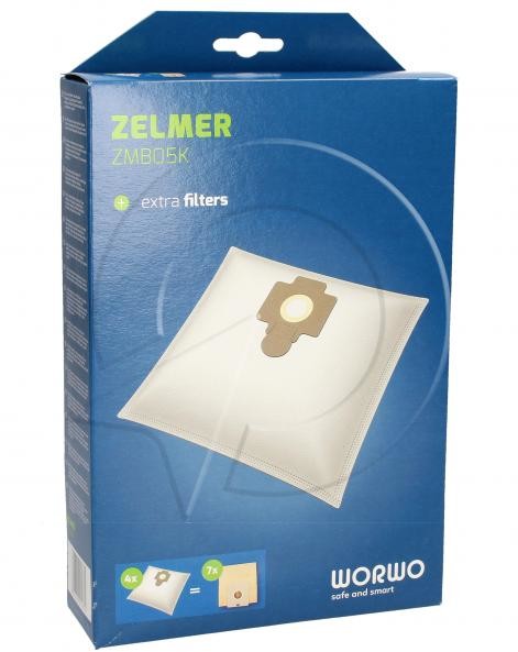 Zelmer ZMB05K Worki Perfect Bag (4szt.) + filtr wlotowy / wylotowy (2szt.) do odkurzacza