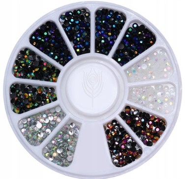 Karuzela Cyrkonie Kryształki Mix Kolorowe Ozdoby