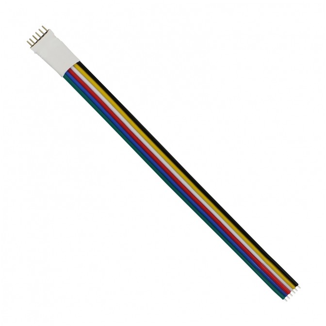 SpectrumLED Konektor Pasek Led P-Z Kabel 6 Pin 12mm P-Z Cable 6 Pin Led Strip Connector 12mm WOJ+05652