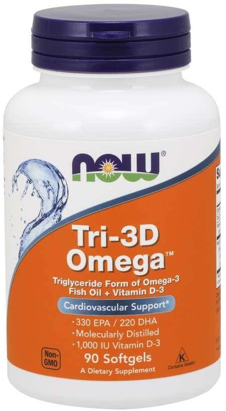 Now Foods Tri-3D Omega-3 (90 kaps.)