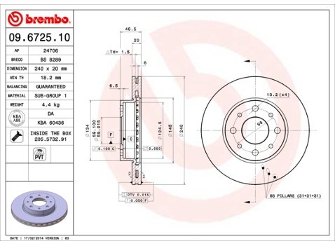 BREMBO 09.6725.10