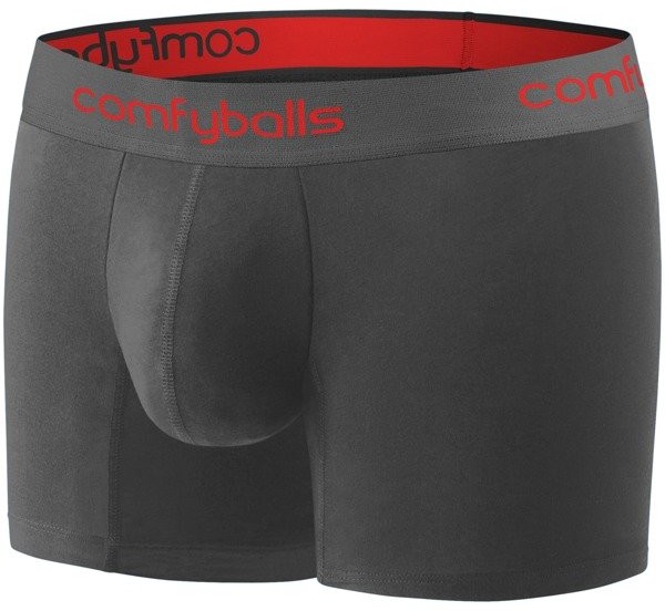 ComfyBalls COMFYBALLS bokserki LONG COTTON szaro-czerwone