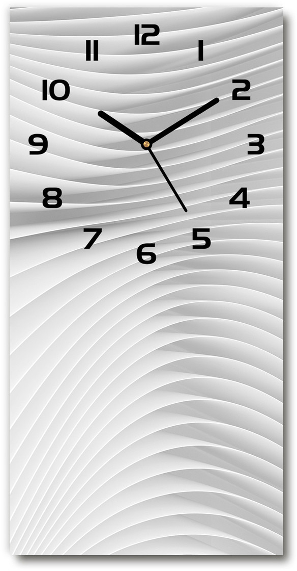 Zegar ścienny cichy Abstrakcja linie