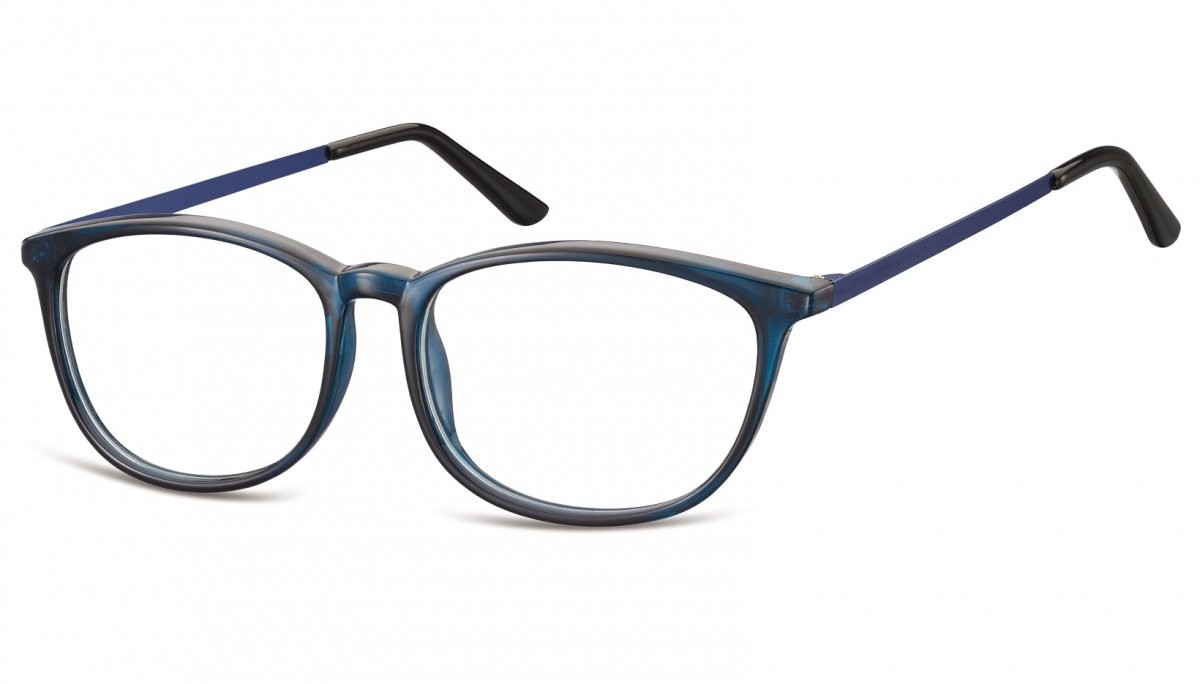 Sunoptic Oprawki korekcyjne Nerdy zerówki CP143D granatowy transparentny CP143D