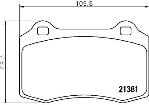 BREMBO Zestaw klocków hamulcowych, hamulce tarczowe P 36 020