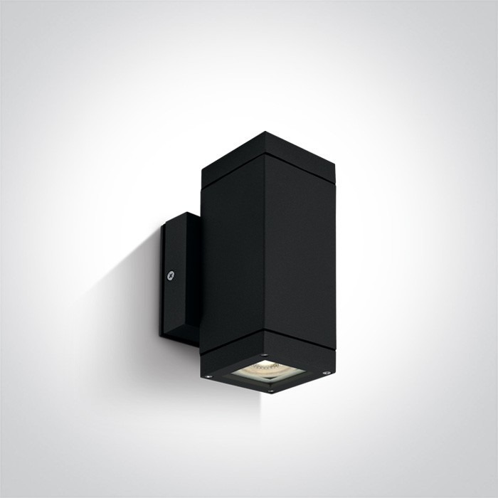 Zdjęcia - Naświetlacz LED / lampa zewnętrzna Kinkiet elewacyjny IP54 Avoros K2 czarny 2 punktowy 67130A/B - OneLight