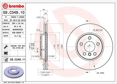 BREMBO 09.C349.11 09.C349.11