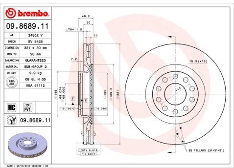 BREMBO 09.8689.11