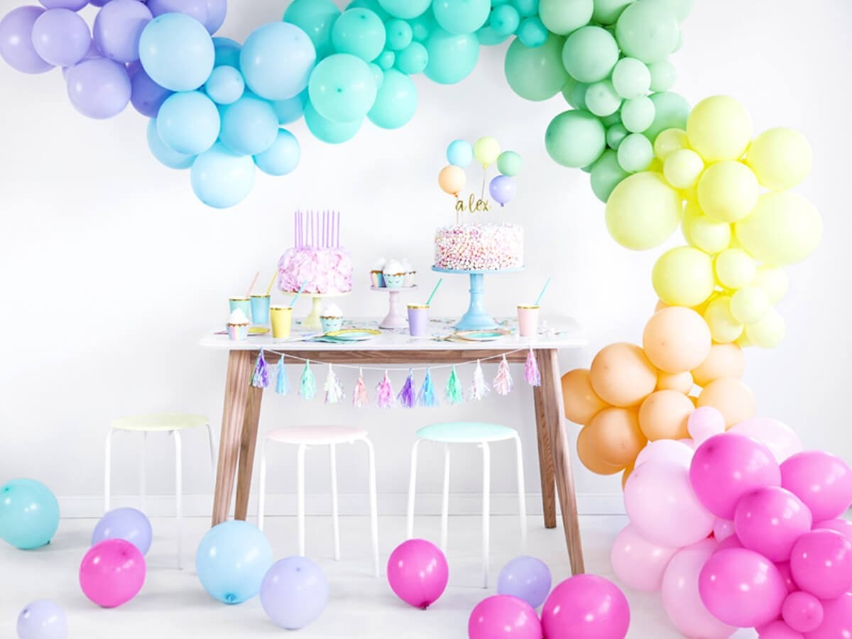 Party Deco Balony lateksowe pastelowe pomarańczowe - średnie - 10 szt. SB12P-075J-10
