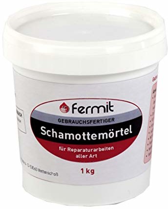 Fermit fermit zaprawa szamotowa 1 kg ogniotrwałość, klej do zaprawy murarskiej schamottm cementowy zgodny
