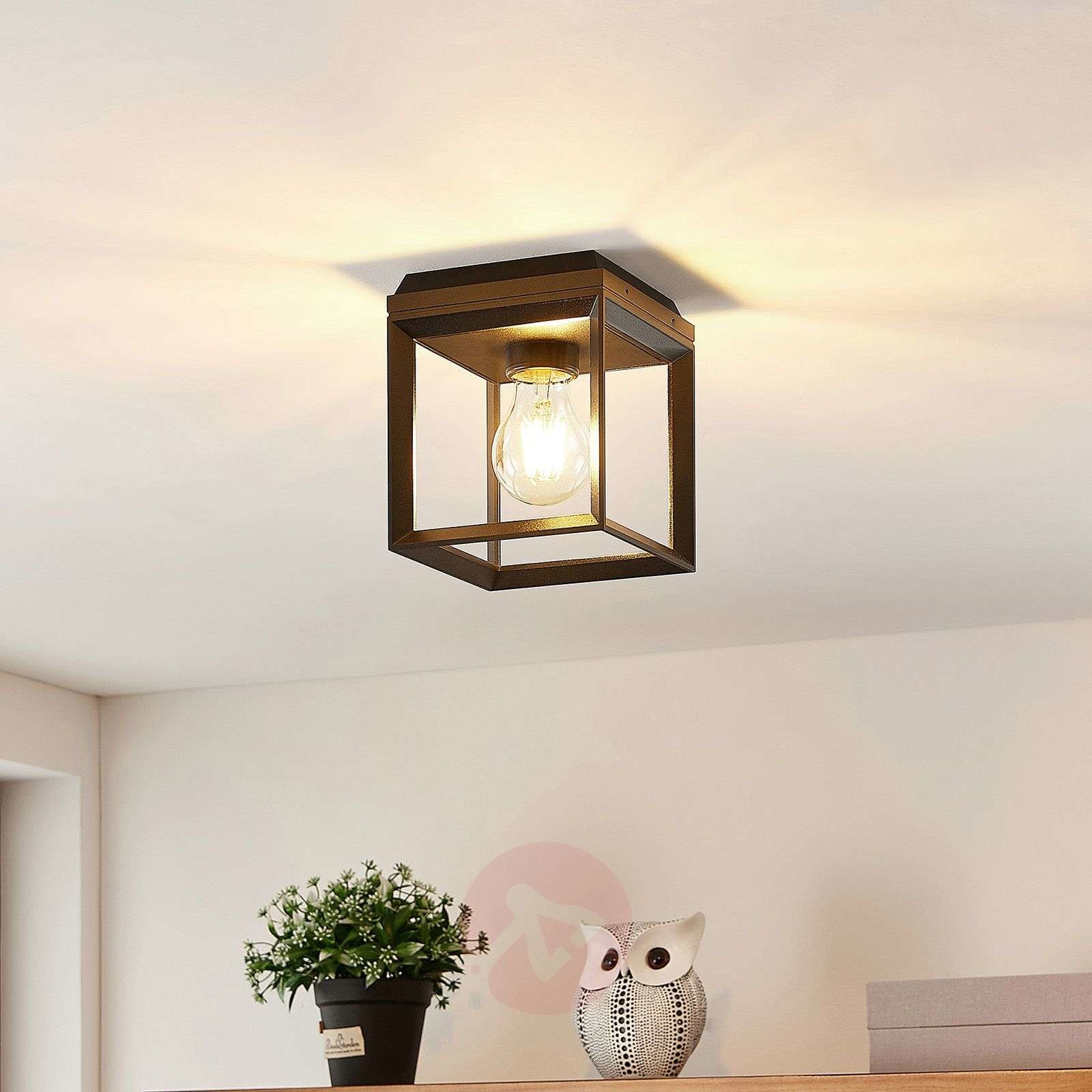 Arcchio Arcchio Cayla lampa sufitowa, klatka, czarna