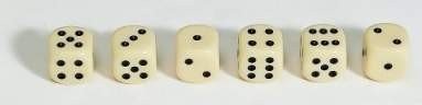 Weiblespiele weible gry 05210  akrylowa-kostka, 10 MM, 100 sztuk, kość słoniowa