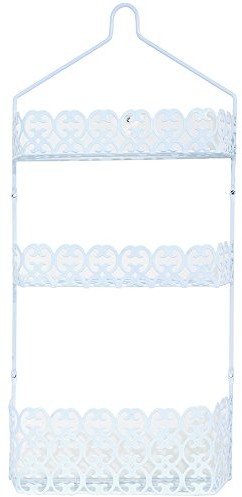 MSV 141349 żel pod prysznic regał do zawieszania z 3 poziomów, biały 141349