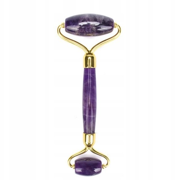 Roller wałek masażer do twarzy Ametyst jade