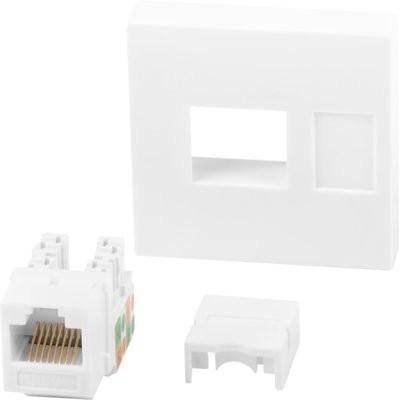 Фото - Розетка Lanberg Gniazdo  WS-4545-RJ45K-W 