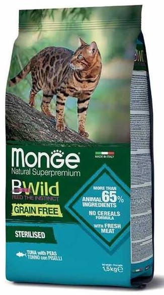 Monge BWild GF sterilised cat adult tuńczyk 1,5kg