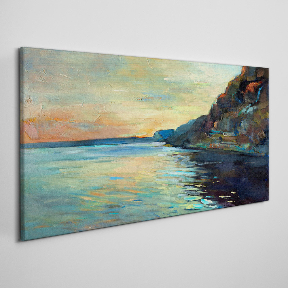 PL Coloray Obraz Canvas morze klify krajobraz morski 100x50cm