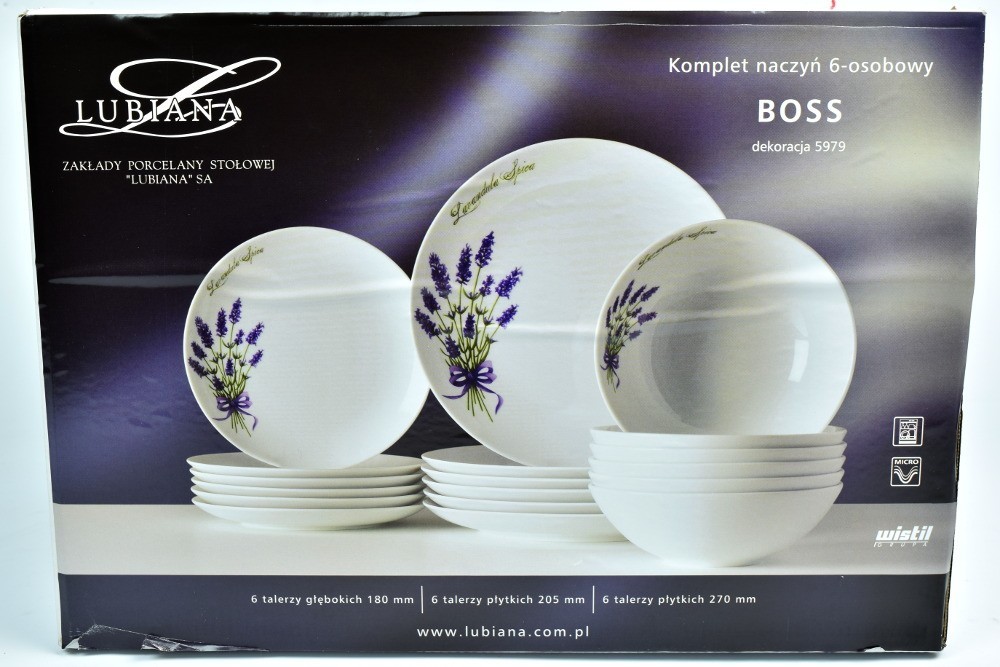 Lubiana KOMPLET TALERZY 6/18 BOSS 5979 LAWENDA 33018BB