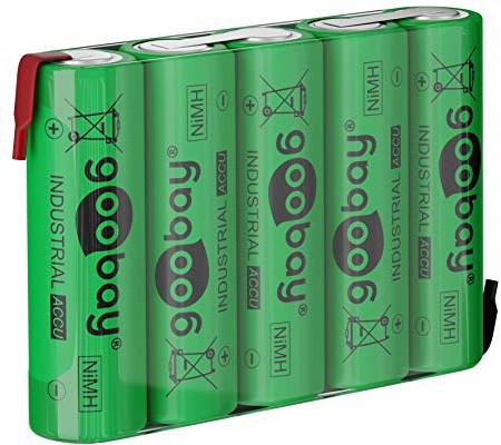 Goobay 55582 zestaw akumulatorów 5 x AA Mignon (6 V; 2100 mAh) z maską lutowniczą 23798