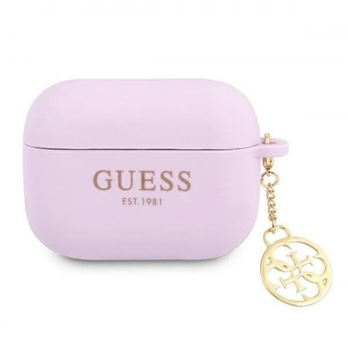 Фото - Чохол для навушників GUESS GUA3LSC4EU AirPods 3 cover fioletowy/purple Charm 4G Collection 