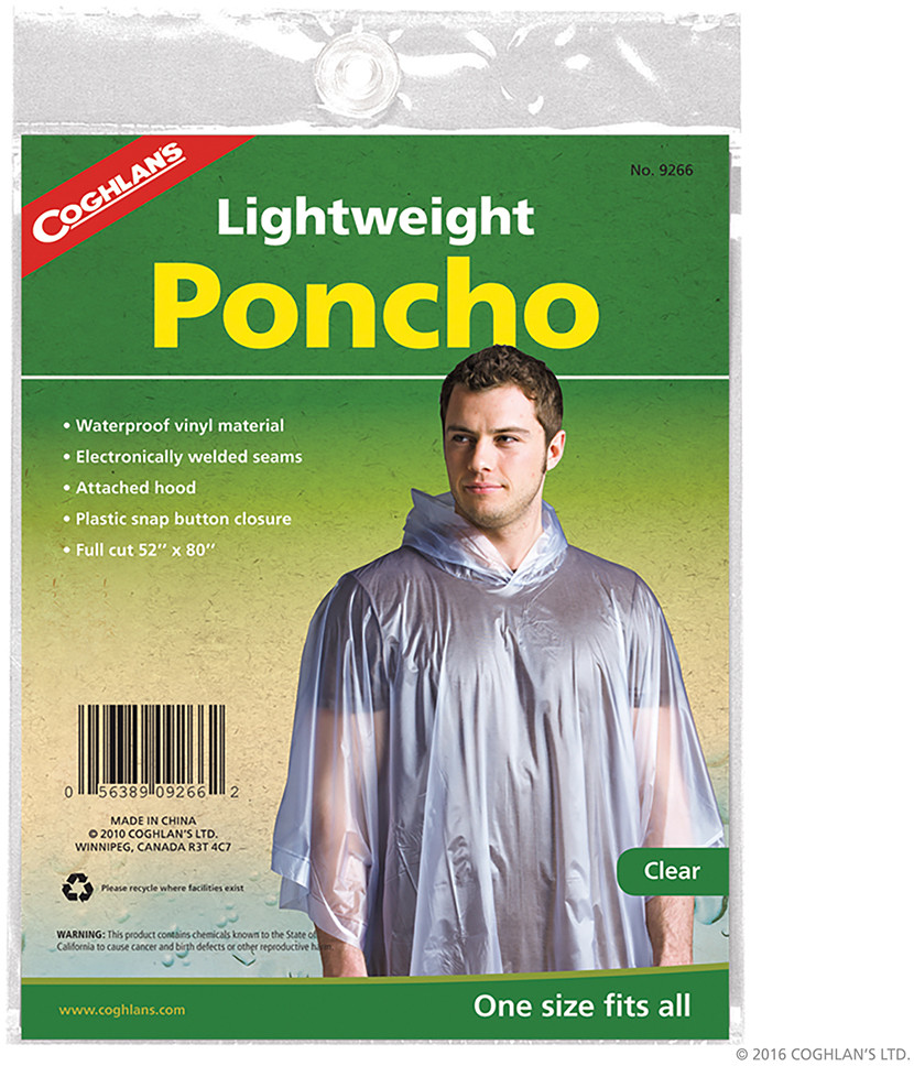 Coghlans Wodoodporne Poncho Coghlan's Lightweight - ONE SIZE (apm_056389092662)