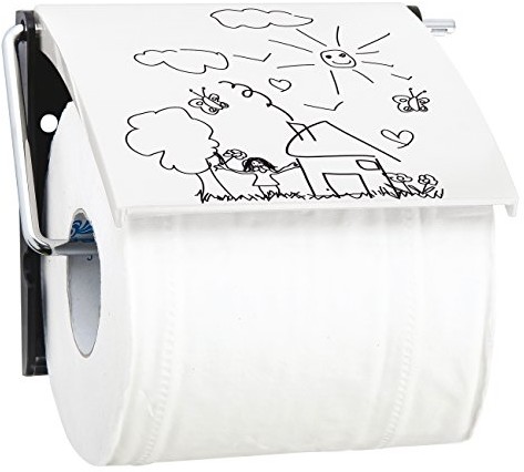 MSV uchwyt na papier toaletowy przedszkola z polistyrenu, wielokolorowa, 30 x 20 x 15 cm 141920