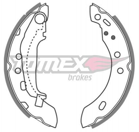 Tomex BRAKES Zestaw szczęk hamulcowych BRAKES TX 21-47 TX 21-47