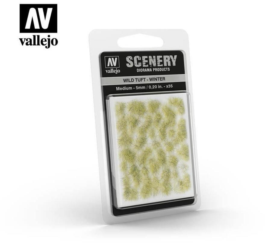 Vallejo Kępki samoprzylepne trawa zimowa - Wild Tuft Winter 5mm / 35 szt. Vallejo SC410