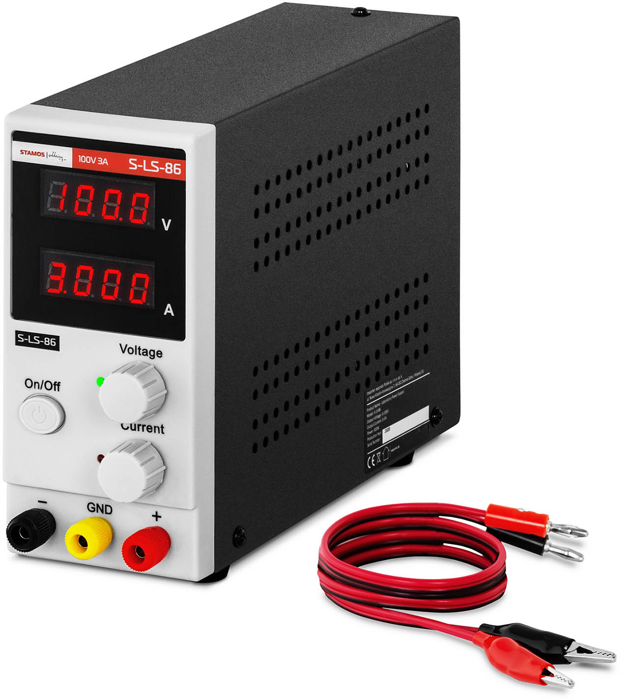 Stamos Soldering Zasilacz laboratoryjny - 0-100 V - 0-3 A - 300 W - S-LS-86S-LS-86
