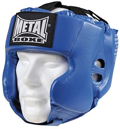 METAL BOXE Metal elektryczna MB117 chroniący głowę/kask do pokoi pudełek/sporty walki, niebieski, dzieci MB117