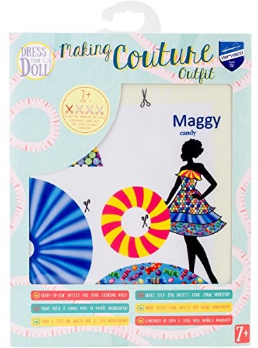 Vervaco vervaco Dress Your Doll Making Couture Outfit zestaw-Maggy Candy