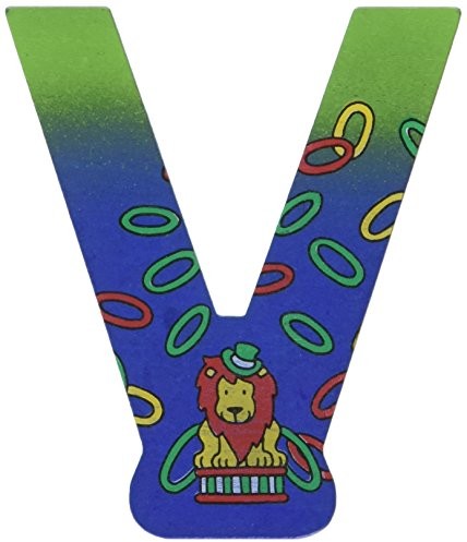 Goki heimess litera z motywem na ścianę i drzwi, drewno, kolor losowo cyrkowym 741321