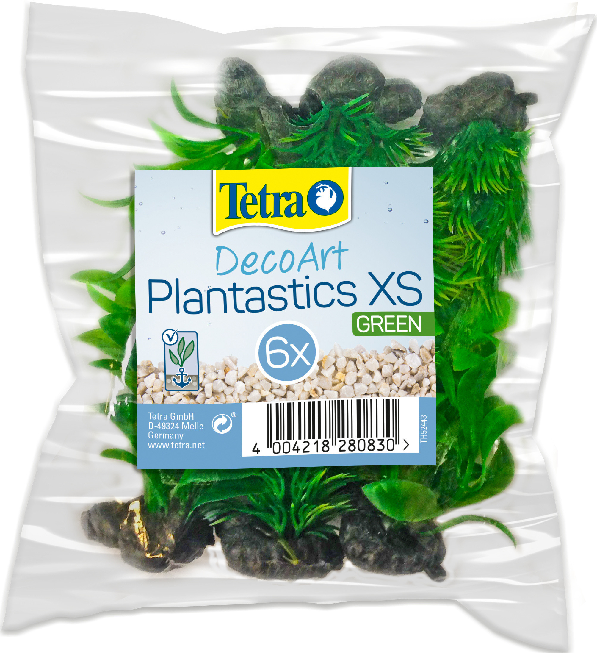 Tetra DecoArt Plantastic XS Green 6 szt T280830