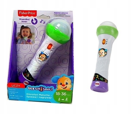 Fisher Price Mikrofon Malucha- śpiewaj i nagrywaj