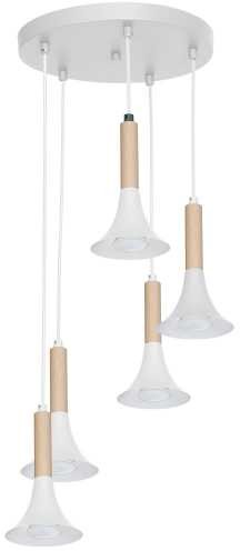 Luminex Lampa wisząca Gail 8089 lampa sufitowa 5x8W GU10 biała