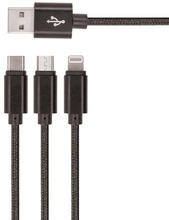 Setty Kabel 3w1 1m Micro Lighnting USB-C Czarny kabel_20190722114647