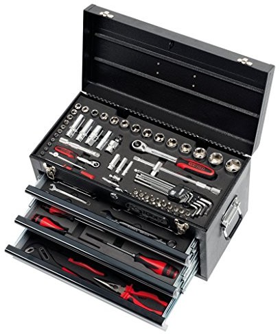 KS Tools Narzędzia do KS 922.0100 skrzynka na narzędzia 100-częściowy z 3 szufladami/taca