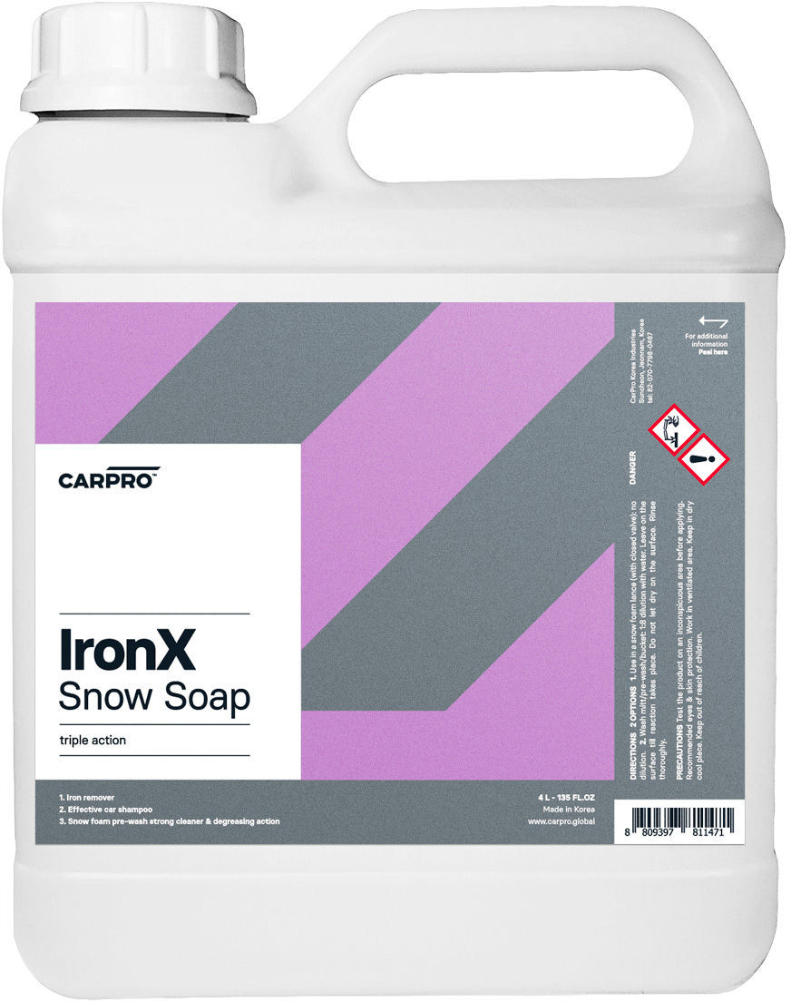 CARPRO CQUARTZ CarPro IronX Snow Soap - aktywna piana deironizująca, usuwa zanieczyszczenia metaliczne 4l CAR000260