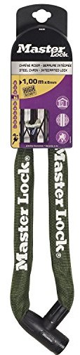 Master Lock wire i pokrowiec łańcuch z zamkiem szyfrowym Nylon zintegrowana blokada przycisków, lkm8023 LKM8023