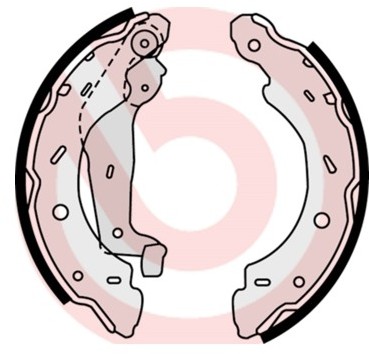 BREMBO Zestaw szczęk hamulcowych S 50 504