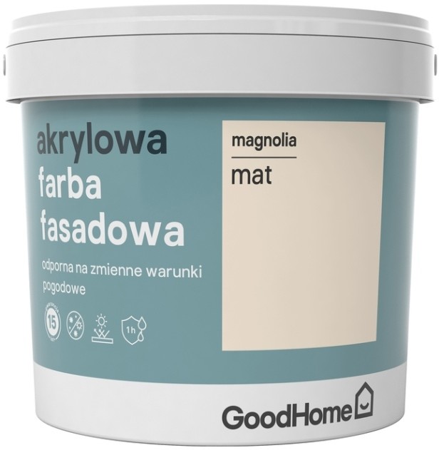GoodHome Farba elewacyjna GoodHome magnolia 5 l
