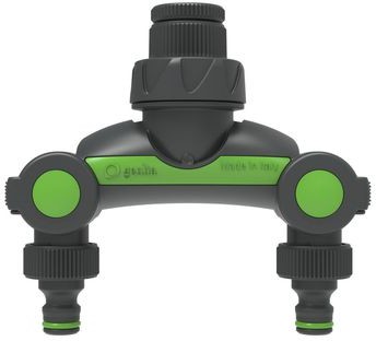 Zdjęcia - Pozostałe do podlewania Przyłącze kranowe podwójne GW1\"-GW1/2\" plastikowe Geolia