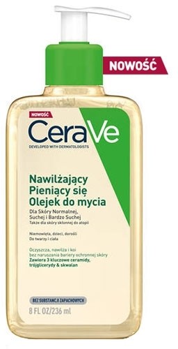 LOréal CeraVe nawilżający pieniący się olejek do mycia 236ml