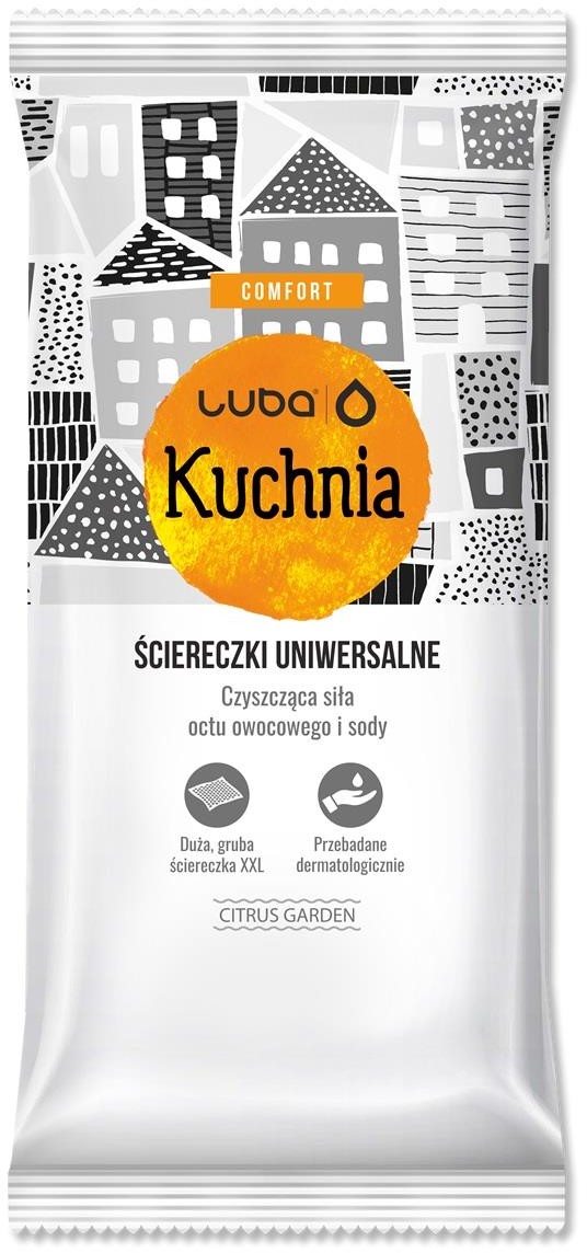 Luba Comfort ściereczki uniwersalne nawilżane do kuchni 32szt 101368-uniw